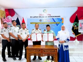 Lapas Bangkinang Gandeng Dinas Perikanan Kabupaten Kampar Dan Koperasi Merah Putih Langgini, Wujud Perkuat Program Pembinaan Kemandirian Warga Binaan