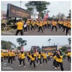 Polres Cianjur Gelar Apel Pagi, Senam Bersama dan Pemeriksaan Kesehatan Personel
