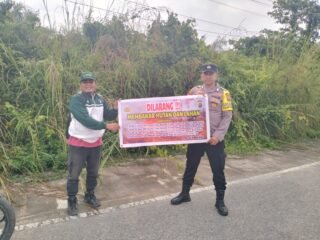 Polsek Jajaran Polres Kuansing Gencarkan Sosialisasi Karhutla, Kapolres Ajak Masyarakat Cegah Kebakaran Sejak Dini