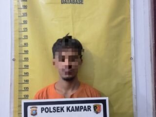 Polsek Kampar Ungkap Kasus Pencurian Dengan Pemberatan, Tersangka Ditangkap Setelah Larikan Dari Atap