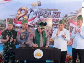 Kapolri Resmikan 80 Jembatan Merah Putih Presisi, Total 110 Unit Perkuat Konektivitas Dan Kesejahteraan Masyarakat Riau