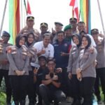 Wakapolres Kuansing Resmikan Secara Simbolis Jembatan Merah Putih Presisi Di Desa Jaya Kopah