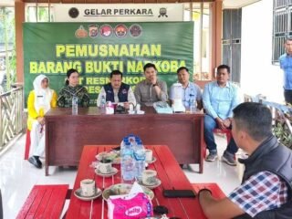 Polres Kuansing Musnahkan 50,67 Gram Sabu, Tegaskan Komitmen Berantas Peredaran Narkotika