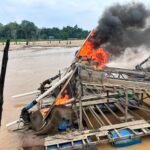 Polsek Cerenti Tertibkan 48 Rakit PETI Di Lima Desa, Tegaskan Komitmen Jaga Kelestarian Sungai Kuantan