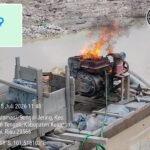 Respons Cepat Laporan Call Center 110, Polsek Kuantan Tengah Tindak Lanjuti Aduan PETI Dan Musnahkan Lima Unit Stingkai