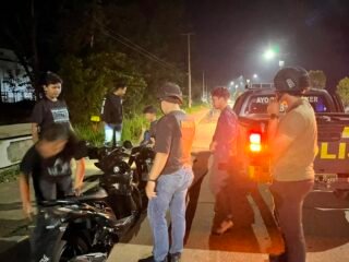 Tim Raga Polres Kuansing Intensifkan Patroli Malam, Antisipasi Kejahatan Dan Jaga Kamtibmas