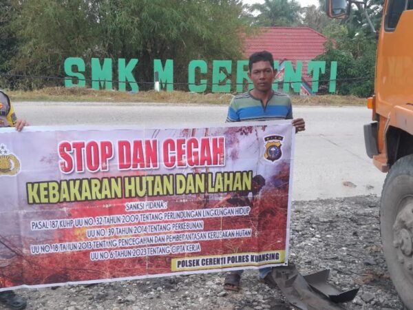 Polsek Jajaran Polres Kuansing Gencarkan Patroli Dan Sosialisasi Karhutla