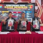 Polres Kampar Press Release Ungkap Beberapa Dugaan Tindak Pidana Selama Bulan Juli