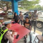 Satlantas Polres Kampar Gelar Patroli Dan Teguran Humanis, Tingkatkan Disiplin Berlalu Lintas Di Kampar Kiri Hilir