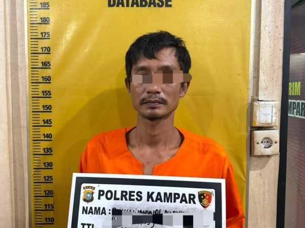 Polres Kampar Tangkap Pelaku Pencabulan Pada Dua Anak Kandungnya