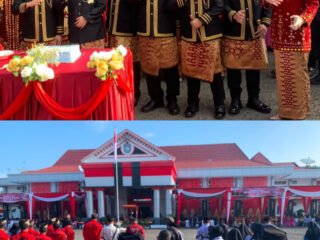 Kapolres dan Dandim 0423 Bengkulu Utara Hadiri Upacara HUT ke-67 serta Sampaikan Ucapan Selamat