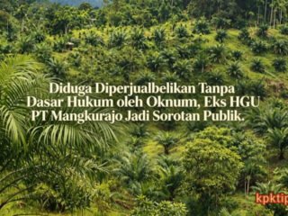Diduga Diperjualbelikan Tanpa Dasar Hukum Oleh Oknum, Eks HGU PT Mangkurajo, Jadi Sorotan Publik    