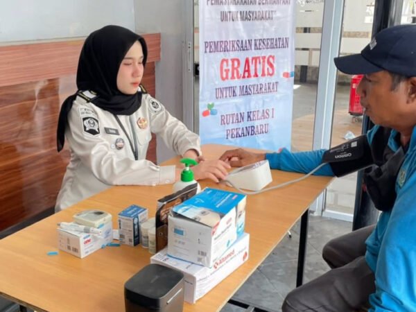Rutan Kelas I Pekanbaru Gelar Pemeriksaan Kesehatan Gratis Bagi Pengunjung Dan Masyarakat Sekitar