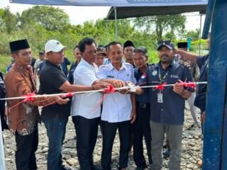 DAM Sirkulasi Air Blok 12 Diresmikan, P3UW Lampung Targetkan Kualitas Air Budidaya Meningkat