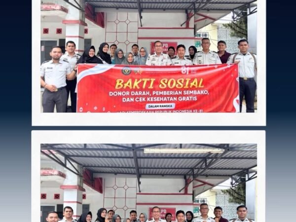 Setetes Darah Sejuta Harapan, Pegawai Lapas Muaro Bungo Gelar Kegiatan Bakti Sosial Donor Darah Dalam Rangka Hari Kemerdekaan Republik Indonesia Ke-81