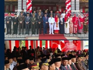 Kalapas Teluk Kuantan Mengikuti Upacara Peringatan HUT RI Ke-81 Bersama Forkopimda Kuansing