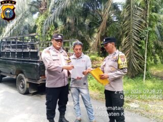 Polsek Jajaran Polres Kuansing Intensifkan Sosialisasi Cegah Karhutla, Kapolres Ajak Masyarakat Jaga Lingkungan