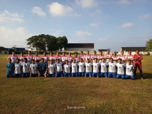 Laga Persahabatan Bola Sepak Pemkab Aceh Besar vs Pemko Sabang Berakhir