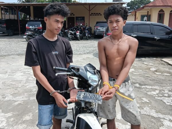 Dalam Tempo 3 hari, Kapolsek Dolok Batu Nanggar Bekuk Kakak Beradik Pelaku Curanmor