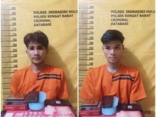 Polsek Rengat Barat Amankan Pelaku Penjual Sabu