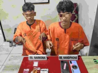 Dua Pelaku Narkoba Di Tangkap Polsek Kampar Kiri, Sita 12.07 Gram Sabu-Sabu
