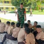 Babinsa 10 Cot Abeuk Berbagi Ilmu dan Nasihat Hidup Kepada Siswa SMPN 9 Sabang