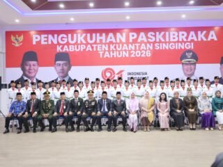 Kapolres Kuansing Hadiri Pengukuhan Paskibraka 2026, Semangat Merah Putih Menggema Jelang HUT RI Ke-81