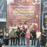 Partai Final Badminton Piala Camat Gunungsitoli Idanoi Berlangsung Sengit