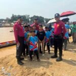 Ditpamobvit Polda Riau Amankan Festival Pacu Jalur Di Sungai Kuantan