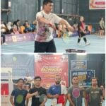 Meriahkan HUT KEMRI ke-81, Camat Gunungsitoli Idanoi Turun Gunung Ikuti Turnamen Badminton Sekepulauan Nias 2026