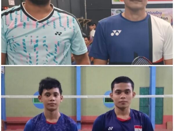 Persaingan Memanas! Yamin Gea/Nuar Zebua Siap Tarung Sengit Lawan Fandi/Carlan di Final Badminton Malam Ini