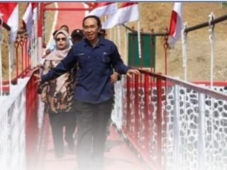 Sekda Ade Suryaman Ikuti Peresmian Jembatan Garuda, Infrastruktur Penghubung Warga Sukabumi Diresmikan