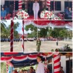 RIBUAN WARGA PADATI HALAMA KANTOR CAMAT  GUNUNGSITOLI IDANOI, GELAR UPACARA HUT KE-81 RI DENGAN KHIDMAT