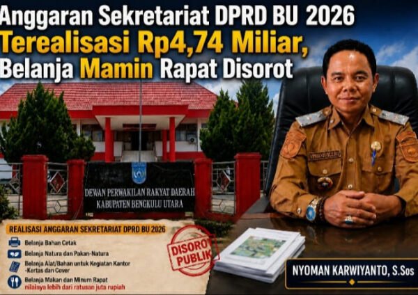 Belanja Makan Minum Rapat di Sekretariat DPRD Bengkulu Utara Jadi Sorotan