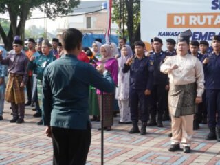 Apel Senin Pagi, Karutan Pekanbaru Tekankan Profesionalisme Dan Kewaspadaan Petugas