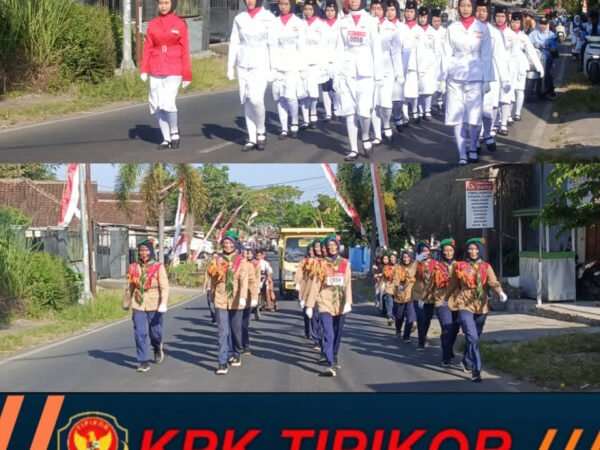 Semarak Gerak Jalan SMP Se-Kecamatan Genteng dan SMP Muhammadiyah 1 Genteng Berlangsung Tertib dan Lancar