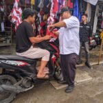 Kolaborasi Semangat 45 Bersama Polres Nias Selatan, GEMPUR, GMNI dan GMKI Bagikan Sekitar 3.000 Bendera Merah Putih