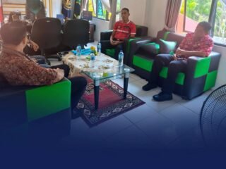 Perkuat Solidaritas Dan Sinergi, Kalapas Narkotika Rumbai Kunjungi Lapas Terbuka Pekanbaru