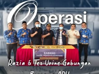 Pelaksanaan Operasi Razia Dan Tes Urine Gabungan Bersama APH Di Lapas Kelas IIB Teluk Kuantan