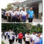 Rutan Pekanbaru Gelar Jalan Santai, Jaga Kebugaran Dan Pererat Kebersamaan Pegawai