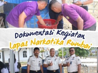 Mendukung Ketahanan Pangan, Lapas Narkotika Rumbai Panen Ikan Lele Pembinaan Kemandirian Warga Binaan