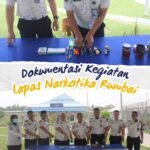 Deteksi Dini Gangguan Keamanan, Lapas Narkotika Rumbai Gelar Razia Rutin Blok Hunian WBP
