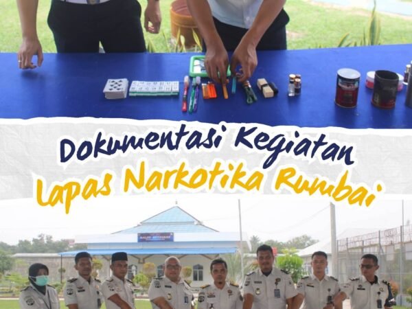 Deteksi Dini Gangguan Keamanan, Lapas Narkotika Rumbai Gelar Razia Rutin Blok Hunian WBP