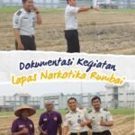 Tinjau Program Ketahanan Pangan, Kalapas Narkotika Rumbai Lakukan Pengecekan Perawatan Pembenihan Melon