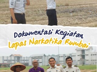 Tinjau Program Ketahanan Pangan, Kalapas Narkotika Rumbai Lakukan Pengecekan Perawatan Pembenihan Melon
