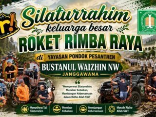 Kunjungan Keluarga Besar Roket Rimba Raya ke Pondok Pesantren Bustanul Waizhin NW Janggawana.