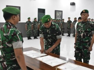 Rotasi Jabatan di Kodim 0825/Banyuwangi, Sejumlah Perwira Dipercaya Emban Tugas Baru