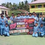 Babinsa Cot Abeuk dan Bhabinkamtibmas Berikan Edukasi Cegah Karhutla Kepada Pelajar