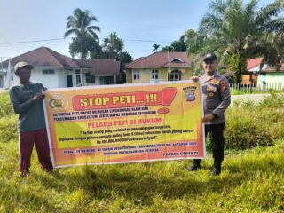 Polsek Jajaran Polres Kuansing Gencarkan Sosialisasi Larangan PETI