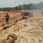 Polsek Hulu Kuantan Tertibkan Peralatan PETI Di Perkebunan Desa Serosah